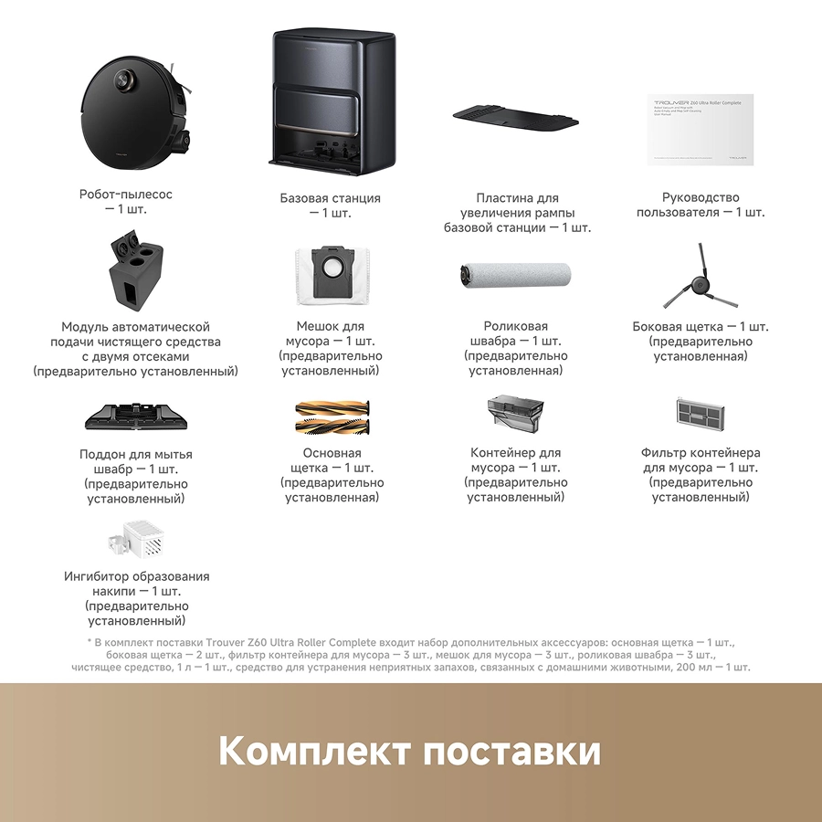 Робот-пылесос Trouver Z60 Ultra Roller Complete 