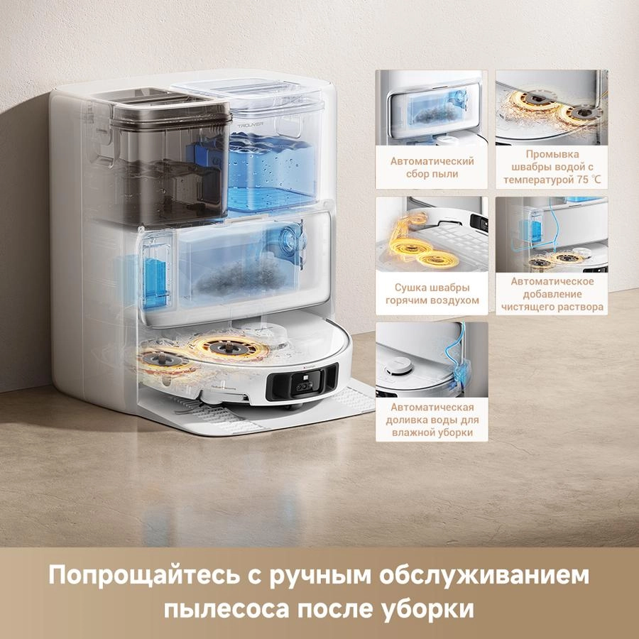 Робот-пылесос Trouver P50 Pro Ultra White