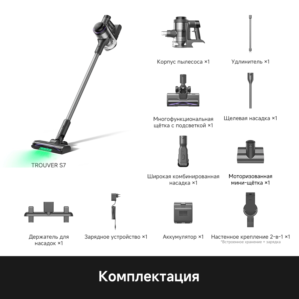 Беспроводной пылесос Trouver S7